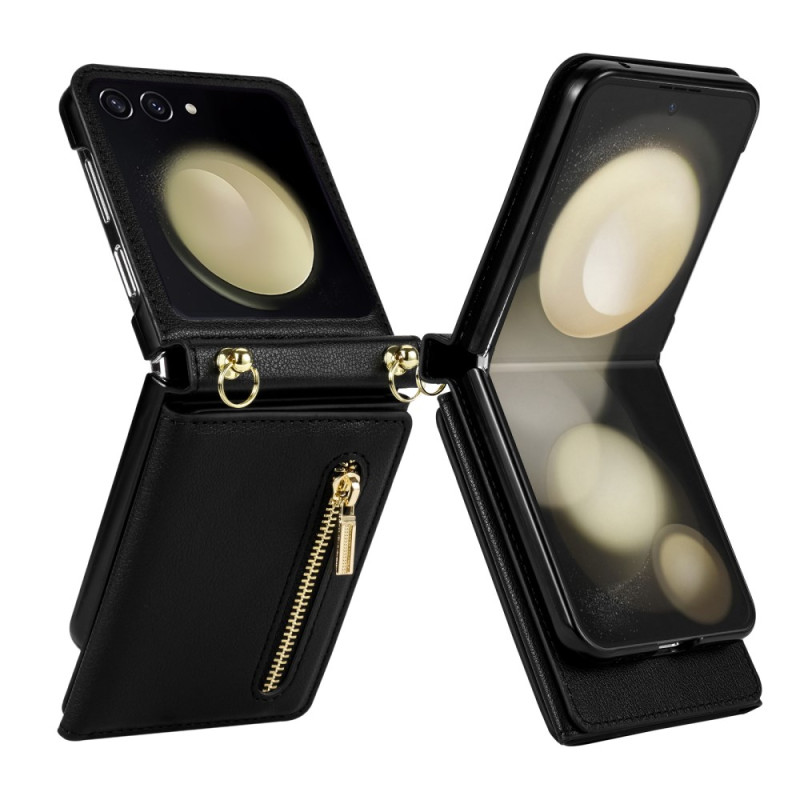 Samsung Galaxy Z Flip 7 RFID Portemonnee Hoesje en Schouderriem