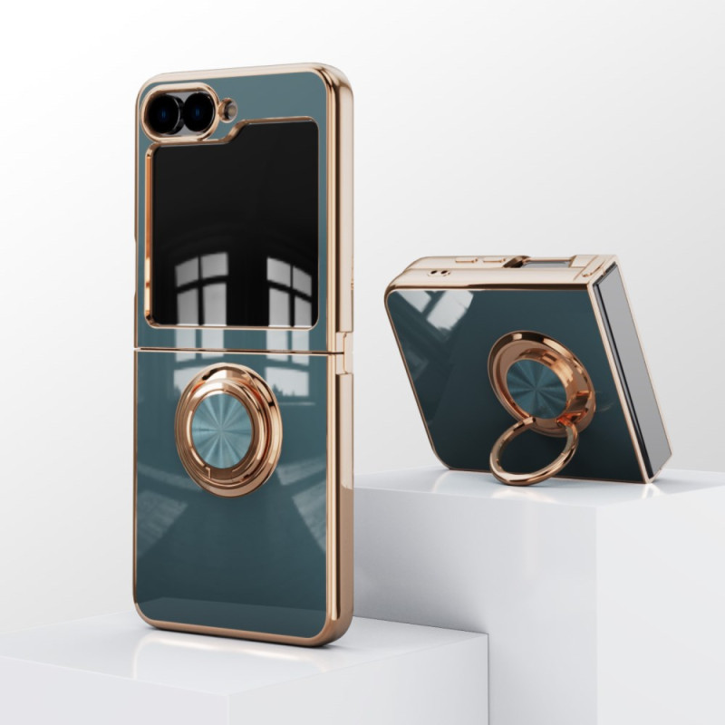 Hoesje Samsung Galaxy Z Flip 7 FE / Z Flip 6 Glossy Finish met steunring