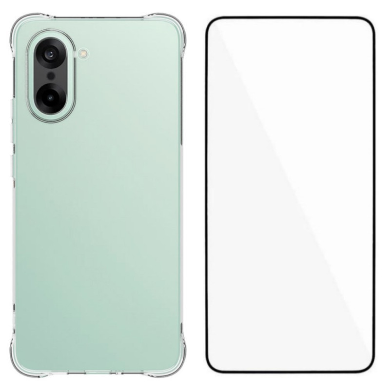 OnePlus Nord CE 5 Transparant versterkt hoesje met screenprotector