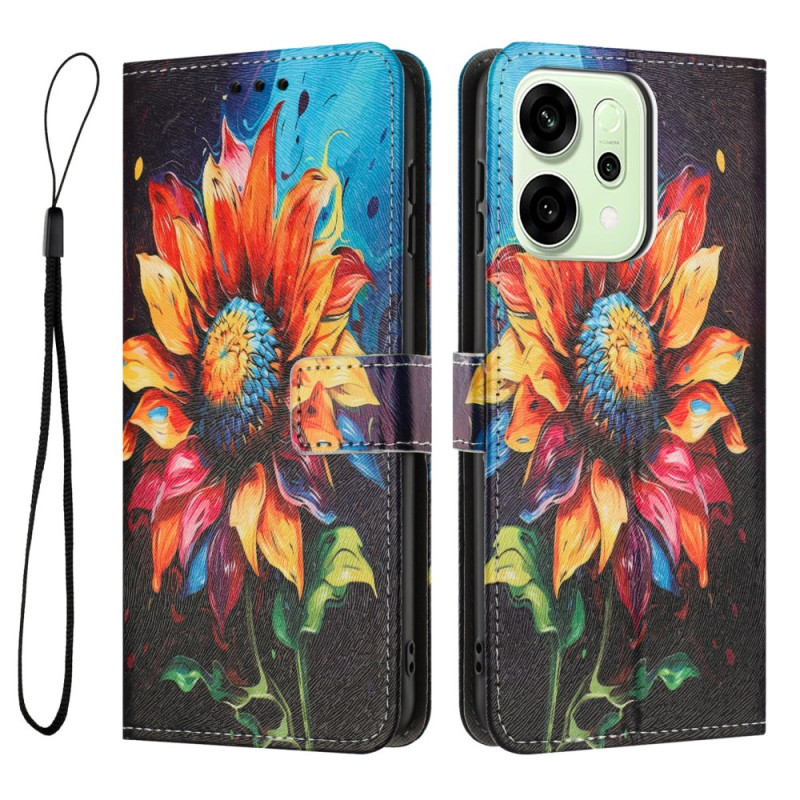 Hoesje Oppo Reno 14 5G / 14F 5G Zonnebloempatroon