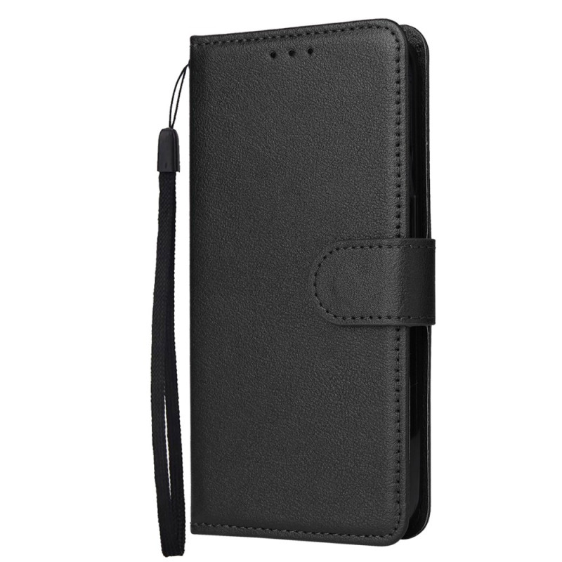 Oppo Reno 14 5G Cover Plain Leather Effect met riem