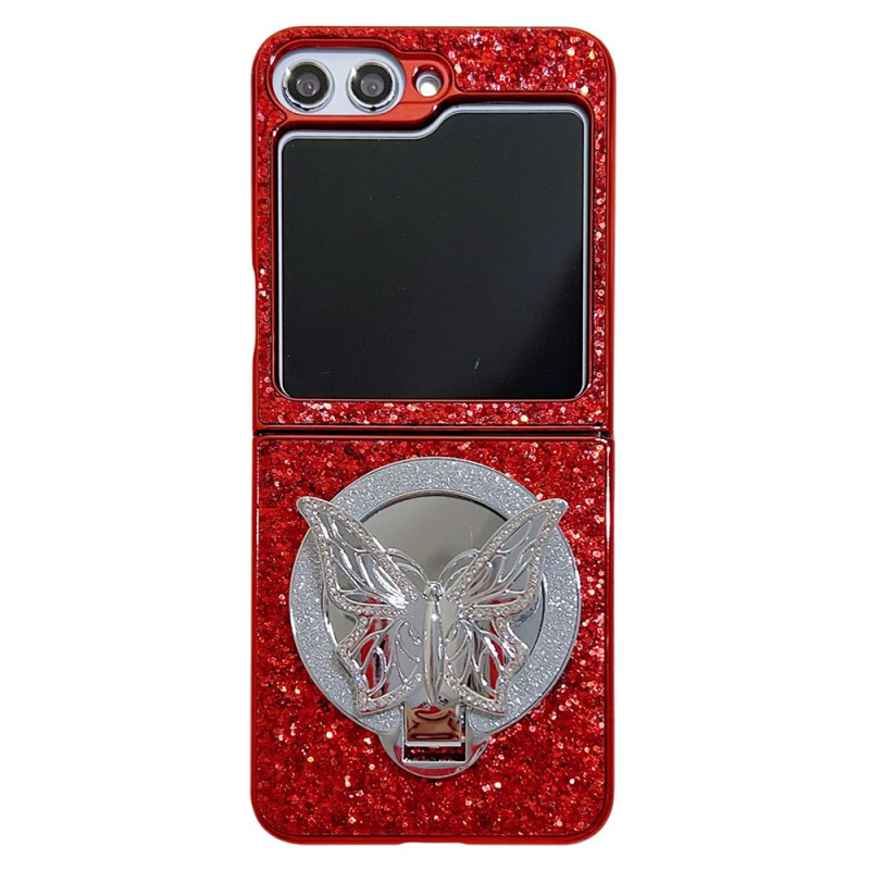 Samsung Galaxy Z Flip 7 FE / Z Flip 6 Butterfly-steun Strass hoesje
