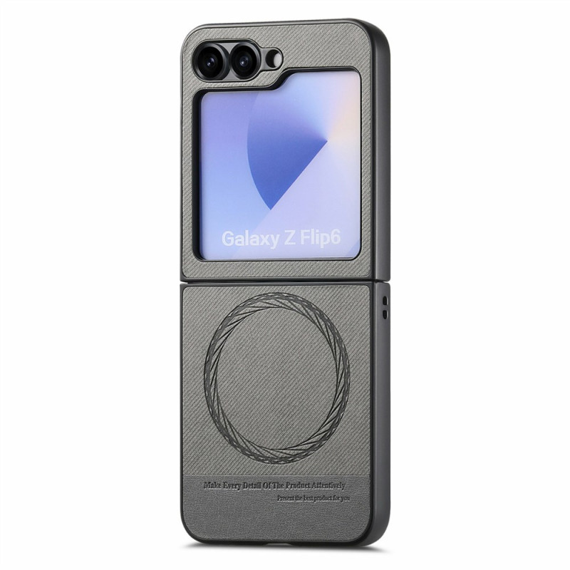 Samsung Galaxy Z Flip 7 FE / Z Flip 6 Compatibel Hoesje MagSafe Textuur Denim