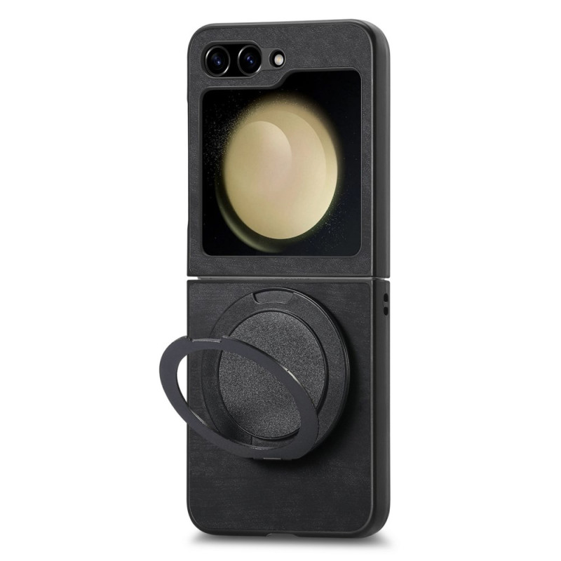 Samsung Galaxy Z Flip 7 FE / Z Flip 6 Suede Effect Hoesje met Roterende Ondersteuning