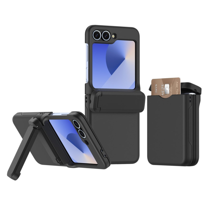 Samsung Galaxy Z Flip 7 FE / Z Flip 6 Etui Geïntegreerde standaard en kaarthouder