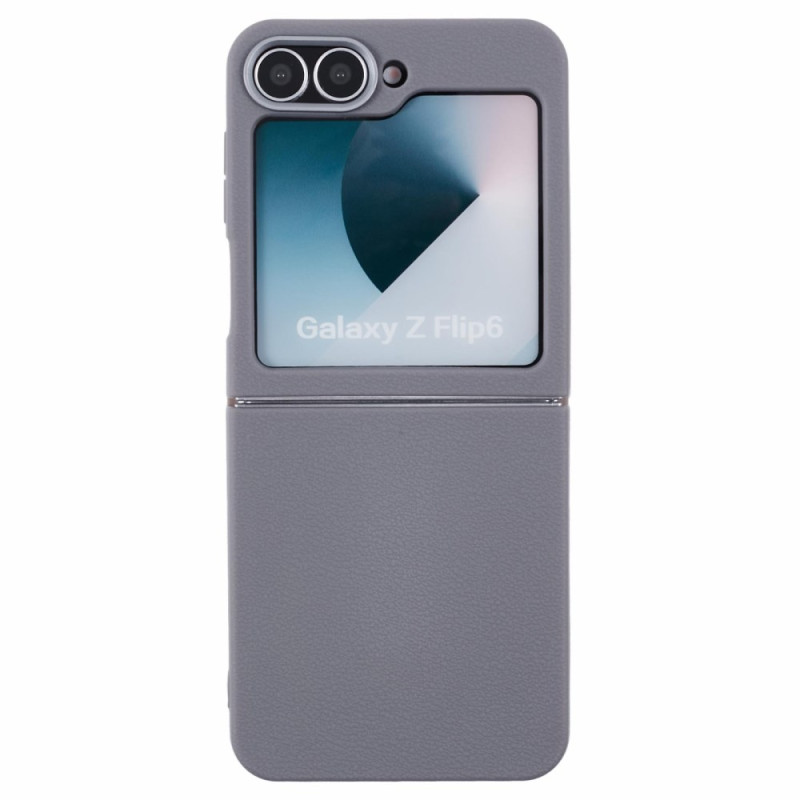 Samsung Galaxy Z Flip 7 FE / Z Flip 6 Lederen textuur hoesje