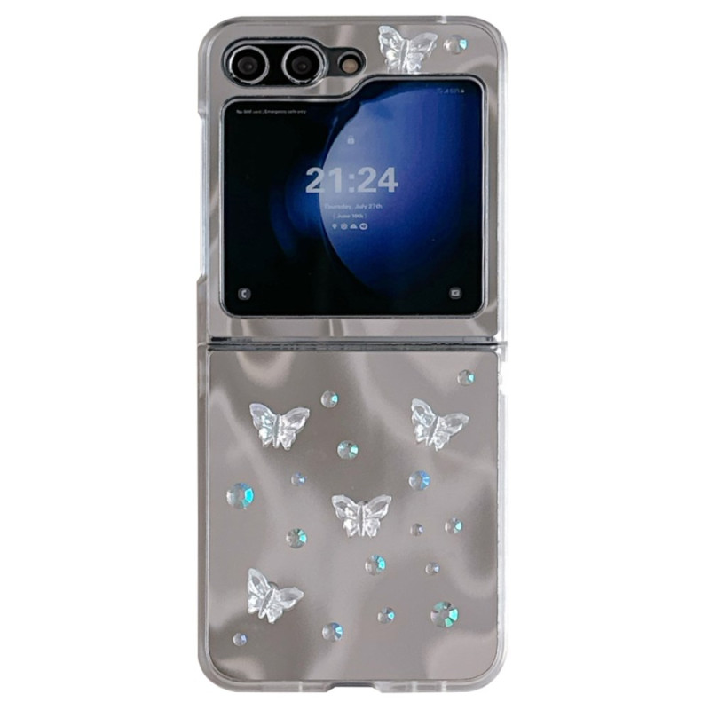 Samsung Galaxy Z Flip 7 FE / Z Flip 6 Spiegelbehuizing met Parel Armband