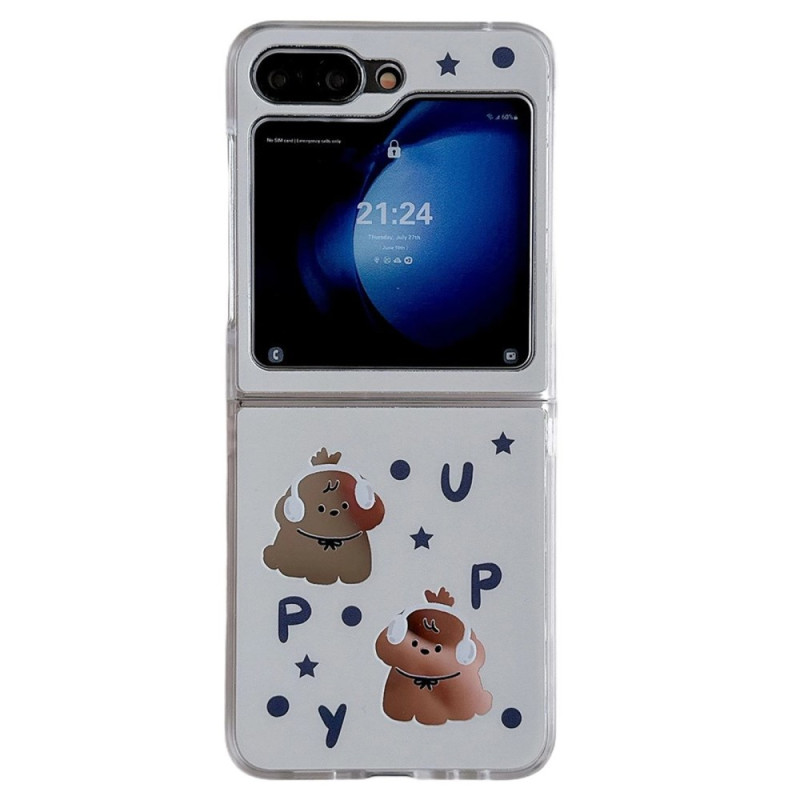 Samsung Galaxy Z Flip 7 FE / Z Flip 6 Hond of kat hoesje met riempje