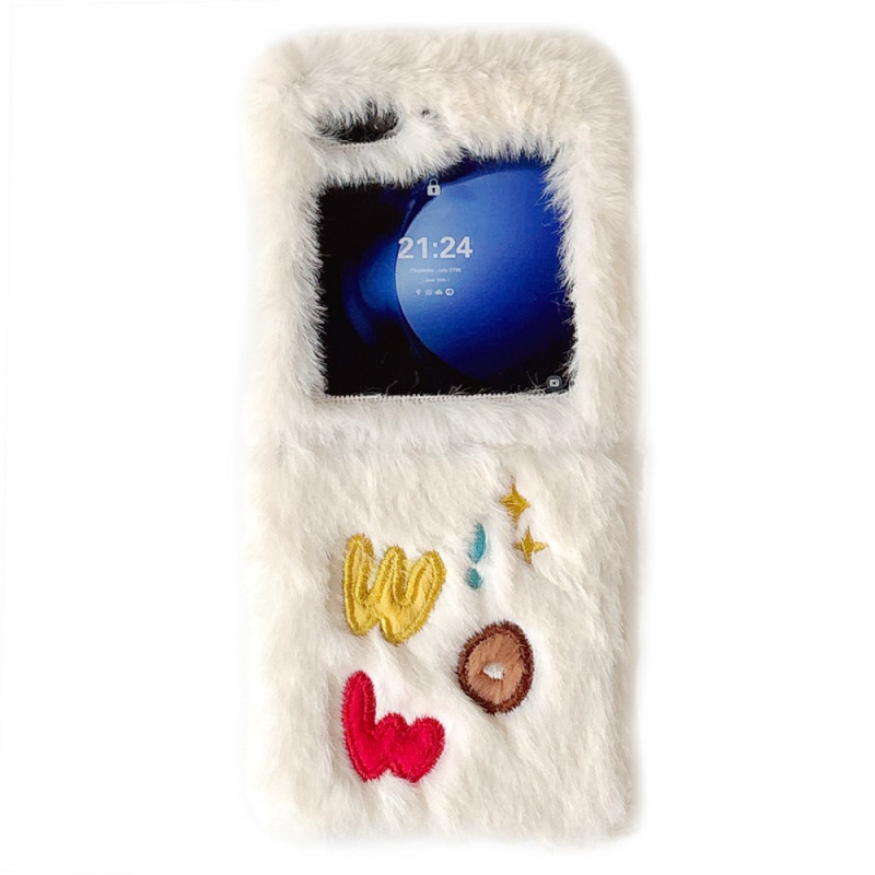 Samsung Galaxy Z Flip 7 FE / Z Flip 6 pluche hoesje WOW