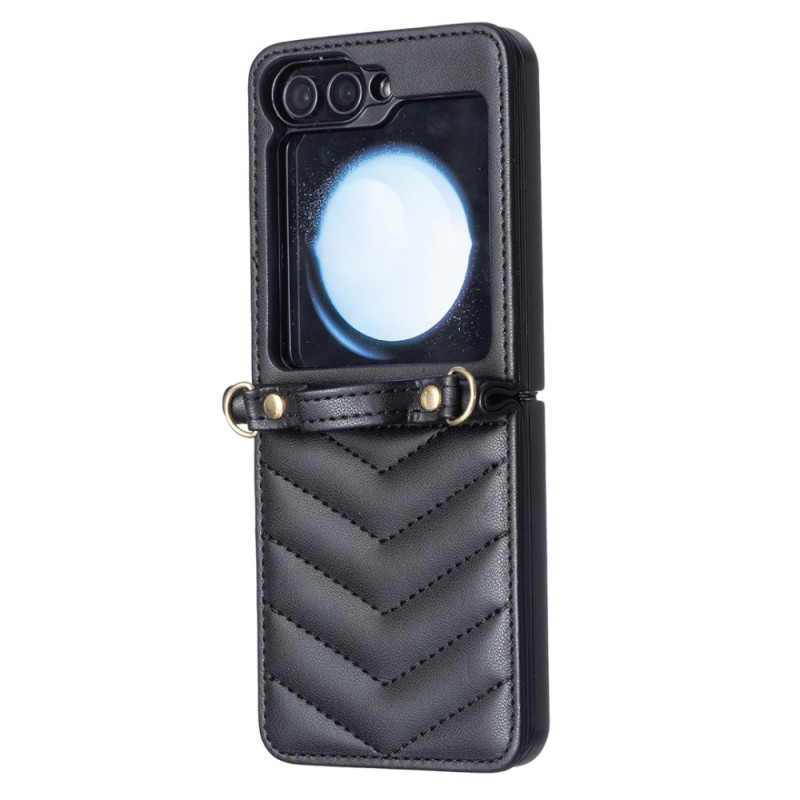 Samsung Galaxy Z Flip 7 FE / Z Flip 6 Tijdloos Etui met Schouderriem