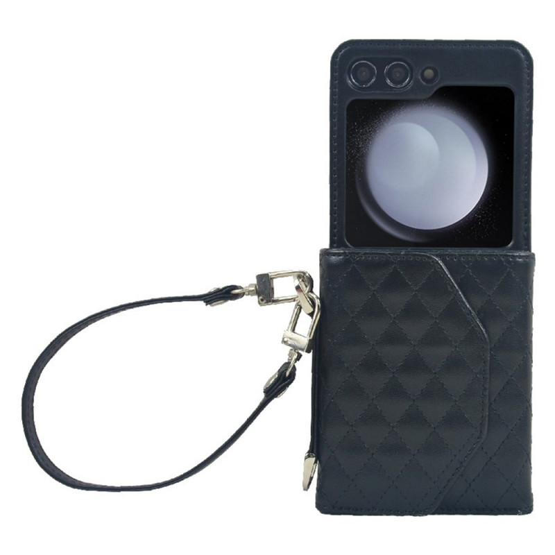 Samsung Galaxy Z Flip 7 FE / Z Flip 6 hoesje kaarthouder en riem