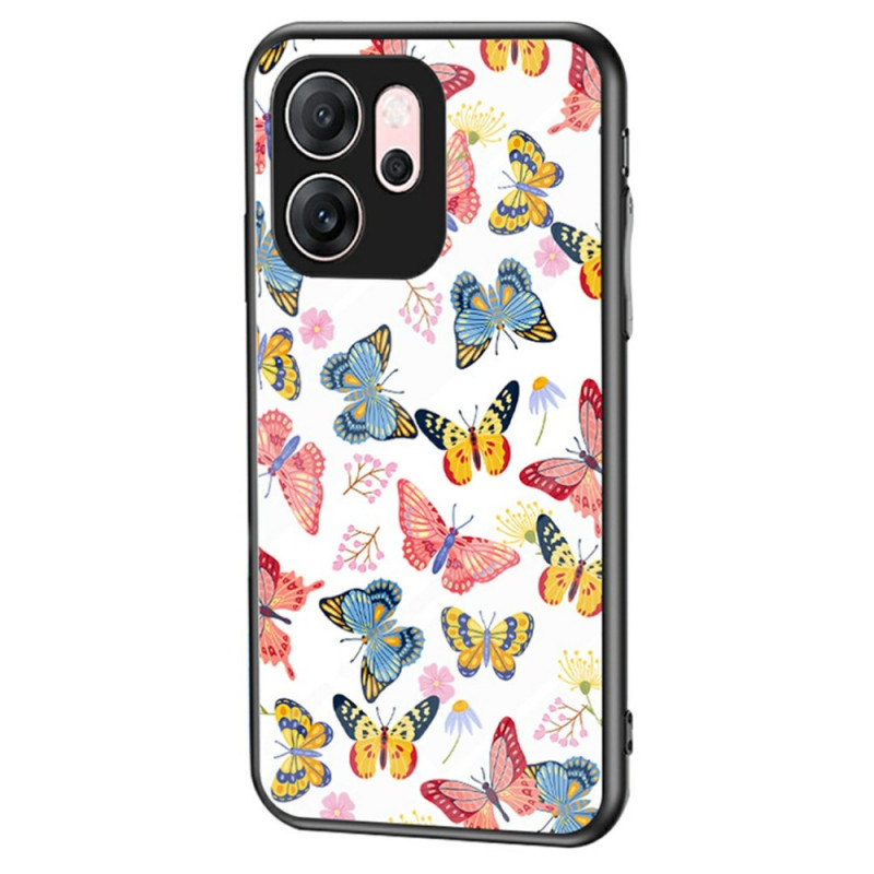 Hoesje Oppo Reno 14 F 5G Gehard glas Vlinders