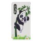 Huawei P30 Panda Hoesje Op Bamboe