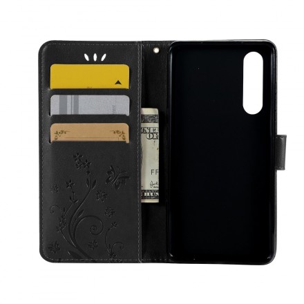 Hoesje Huawei P30 Vlinders en Bloemen