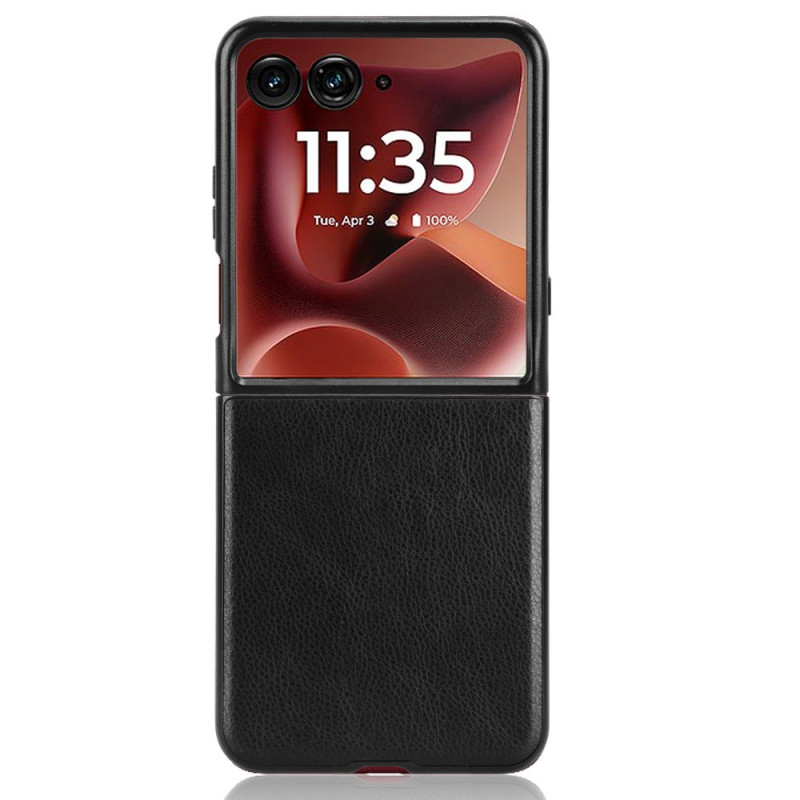 Beschermhoes voor Motorola Razr 60 Ultra Lederen Effect Litchi