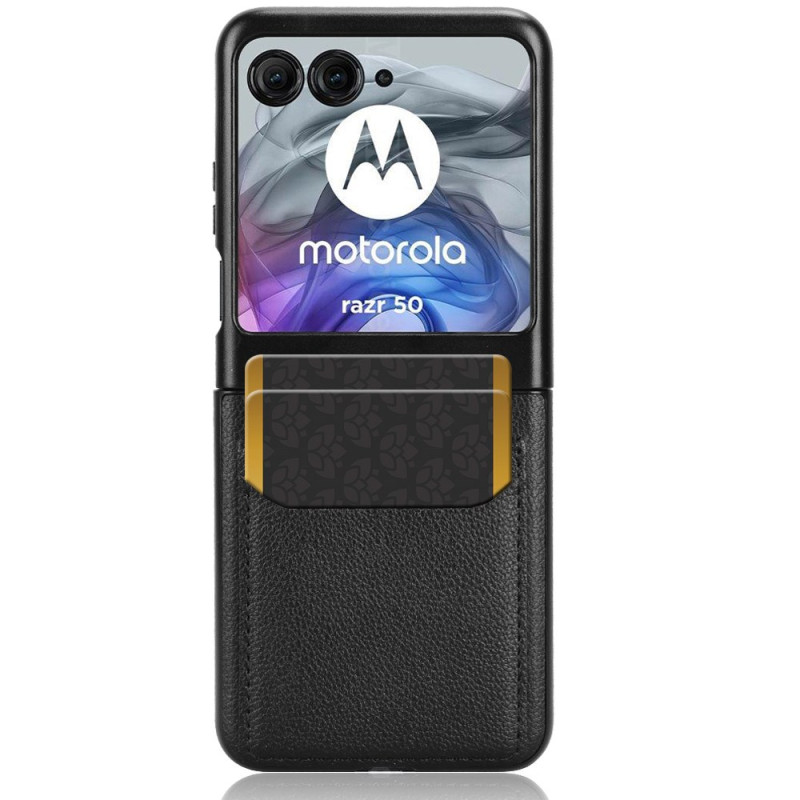 Leren etui Motorola Razr 60 met kaarthouder