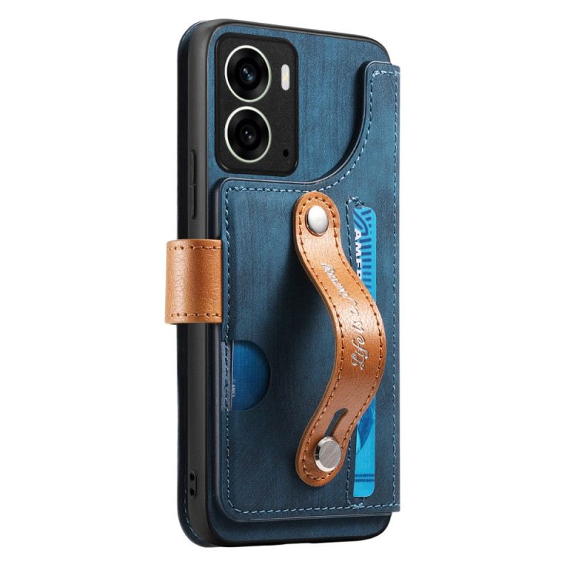 Realme 14 5G Retro hoesje met draagriem