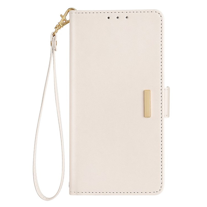Realme C71 hoesje met RFID-slot en gouden sluiting