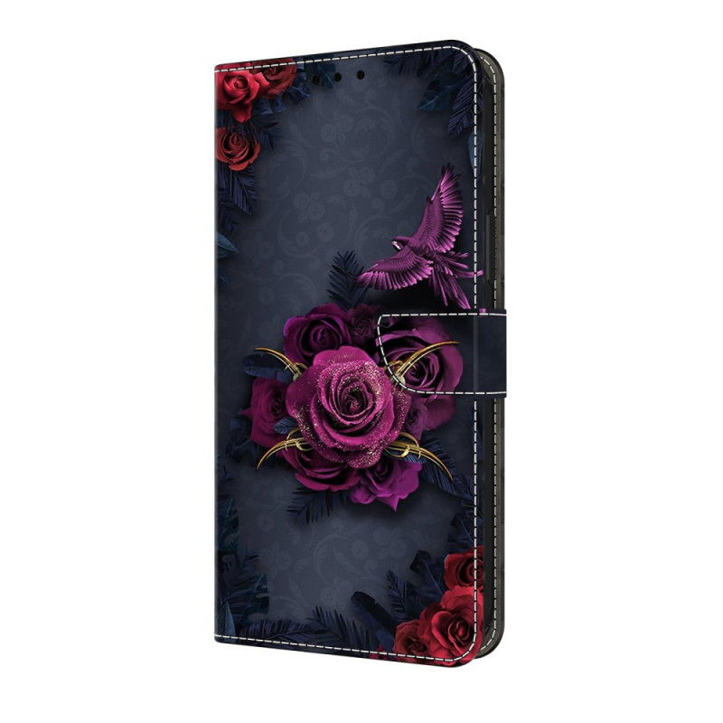 Cover Google Pixel 10 Pro XL Bloemenpatroon Paars