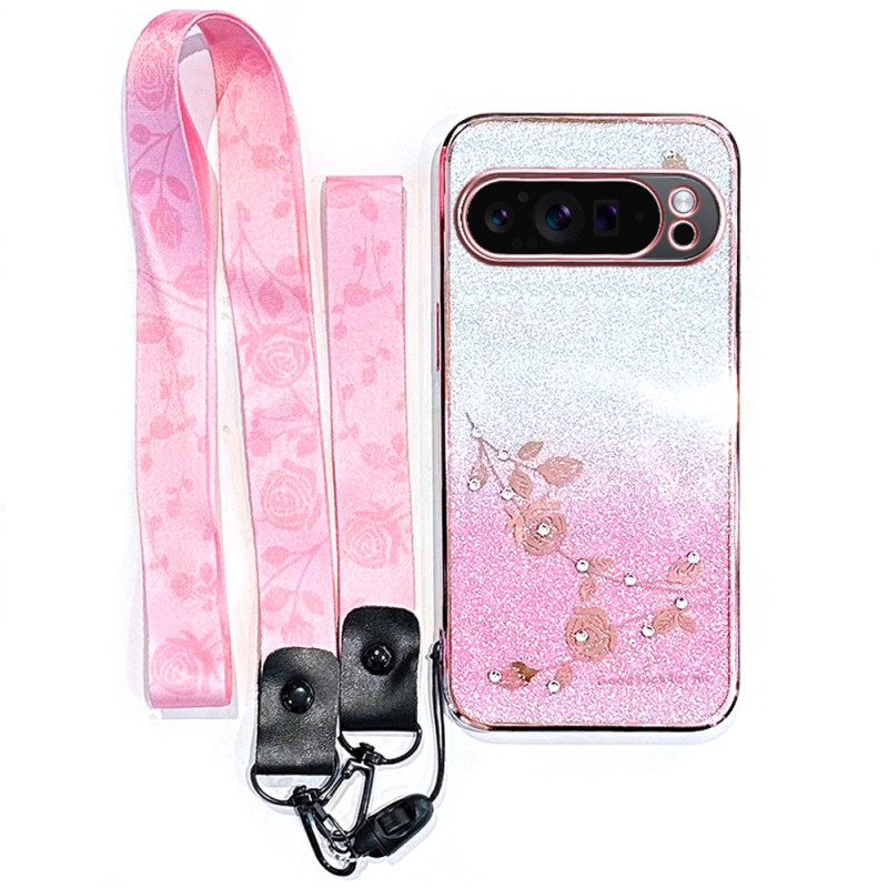 Google Pixel 10 Pro XL Strass Lanyard Cover KADEM