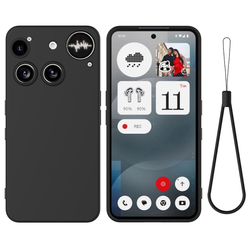 Nothing Telefoonhoesje (3) Vloeibaar Silicone met sleutelkoord
