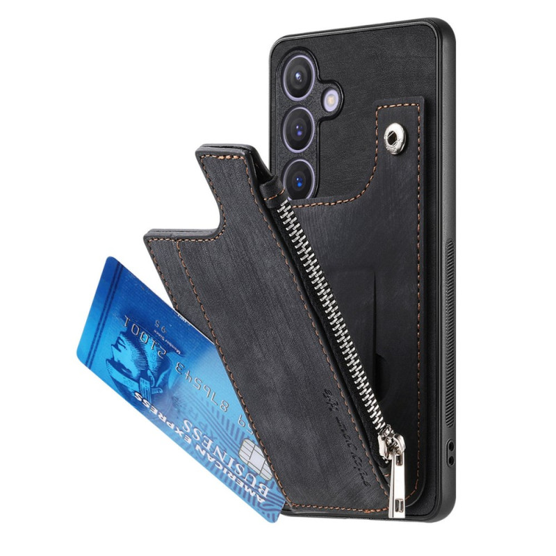 Samsung Galaxy A05s Hoesje Kaarthouder en Voet Suede Effect