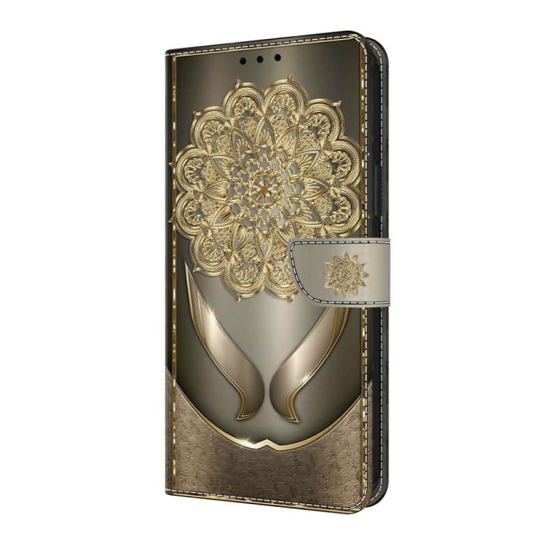 Samsung Galaxy S25 FE Etui Gouden Bloemen