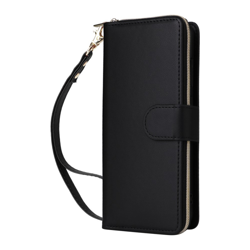 Housse Samsung Galaxy S25 FE Simili Cuir avec Lanière
