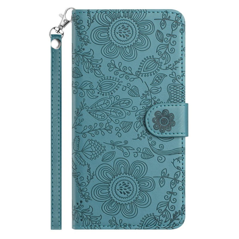 Housse Samsung Galaxy S25 FE Florale à Lanière