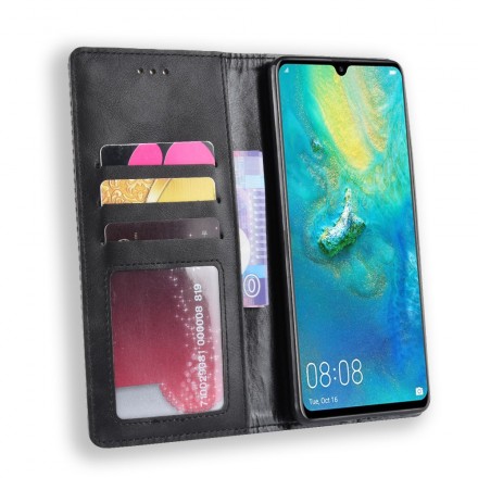 Flip cover Huawei P30 Pro Vintage leer effect stijlvol