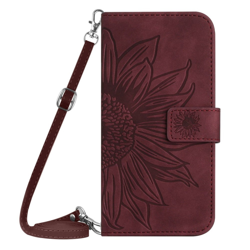Samsung Galaxy S25 FE Schoudertas met zonnebloemprint