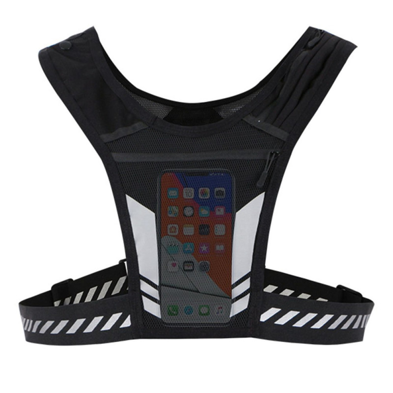 Racevest met telefoonhouder en meerdere zakken