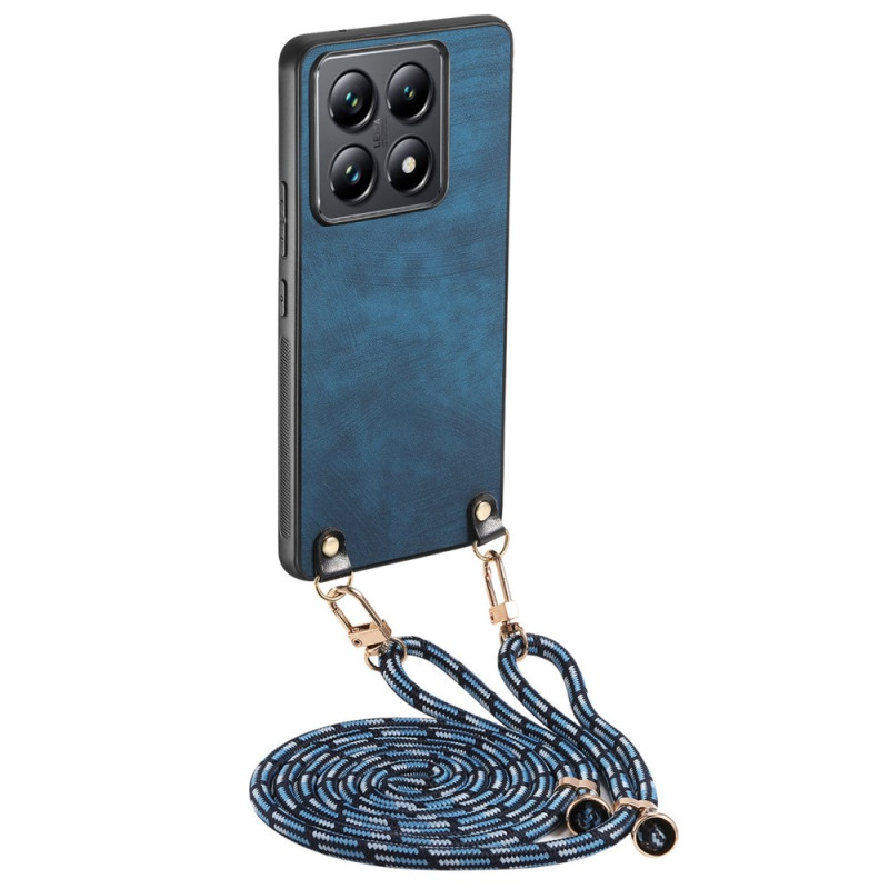 Xiaomi 14T Suede Effect Trekkoord Etui