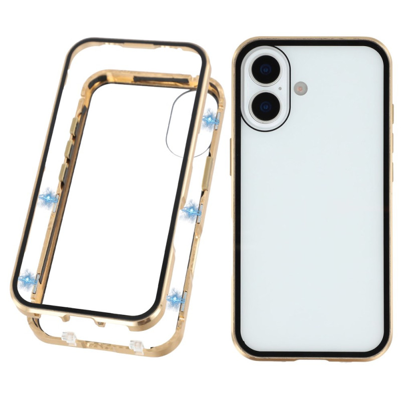 iPhone 17 Dubbelgezicht Gehard Glas Hoesje met Magneten