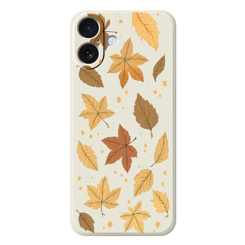 Hardcase iPhone 17 Vloeibare Silicone Maple Leaves