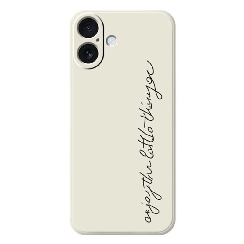 iPhone 17 Vloeibaar Silicone Hoesje WordArt patroon