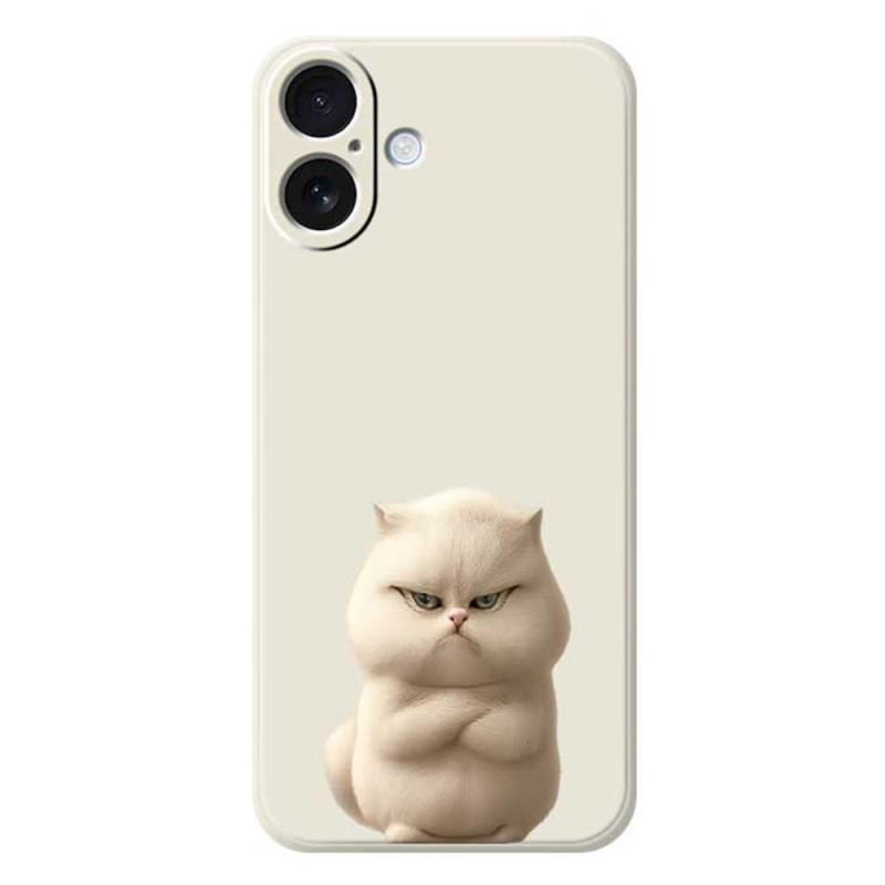Hoesje iPhone 17 Vloeibaar Silicone Boze Kat
