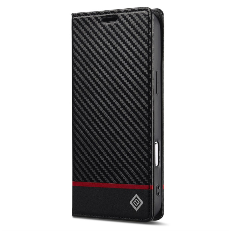 Flip cover iPhone 17 Pro Koolstofvezel LC.IMEEKE