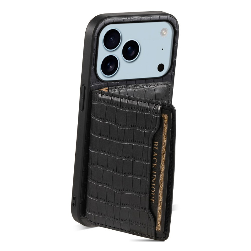 hoesje iPhone 17 Pro krokodileffect kaarthoesje