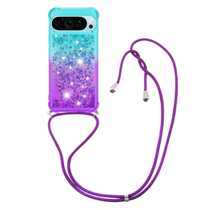 Telefoonhoesje met snoer Google Pixel 10 / Pixel 10 Pro Gradient Glitter
