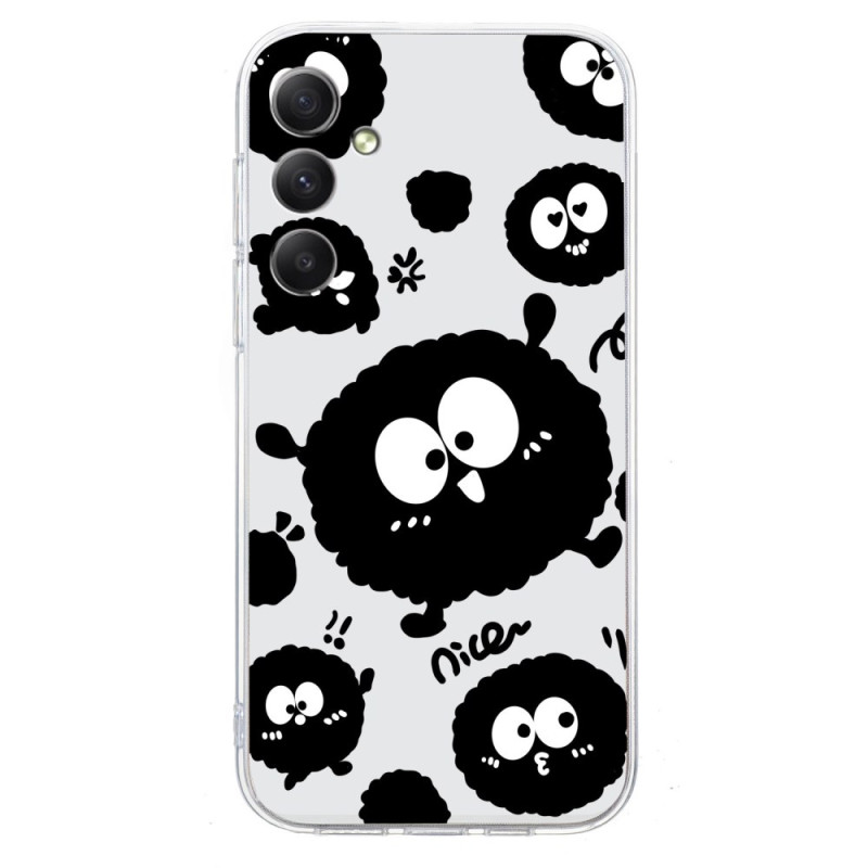Samsung Galaxy hoesje A07 Oogpatroon Zwart