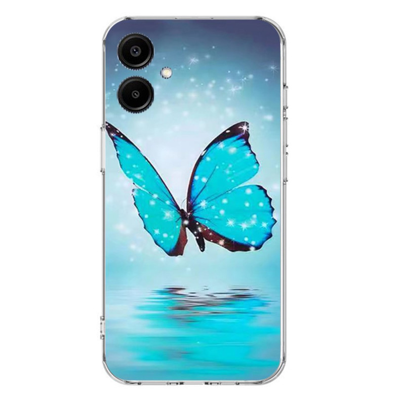 Samsung Galaxy A07 Blauw Vlinder Etui