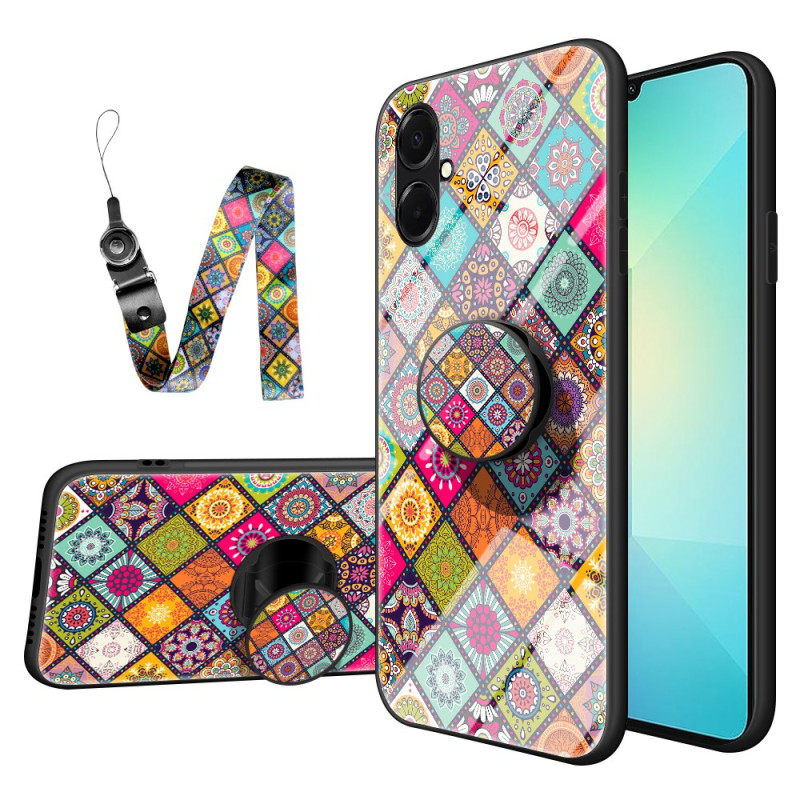 Samsung Galaxy A07 Hoesje Patchwork Ring en Koord
