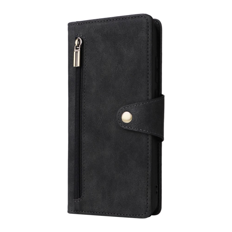 Samsung Galaxy A07 Portemonnee Hoesje met Ritssluiting en Hand Strap