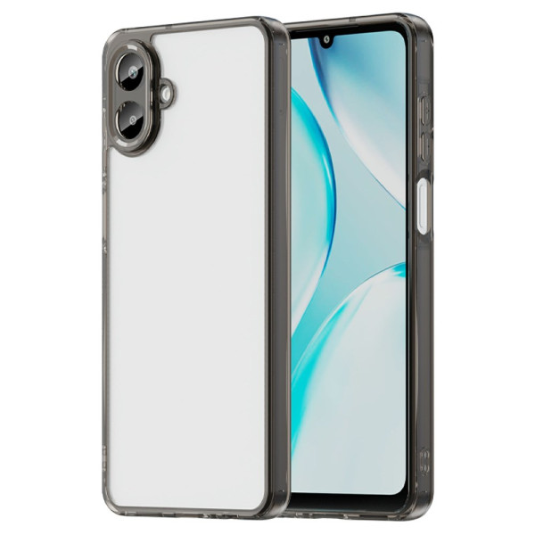 Samsung Galaxy A07 Duidelijk Hoesje Metalen Stijl Randen