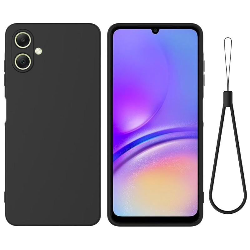 Samsung Galaxy A07 Vloeibaar Siliconen Hoesje met Koord
