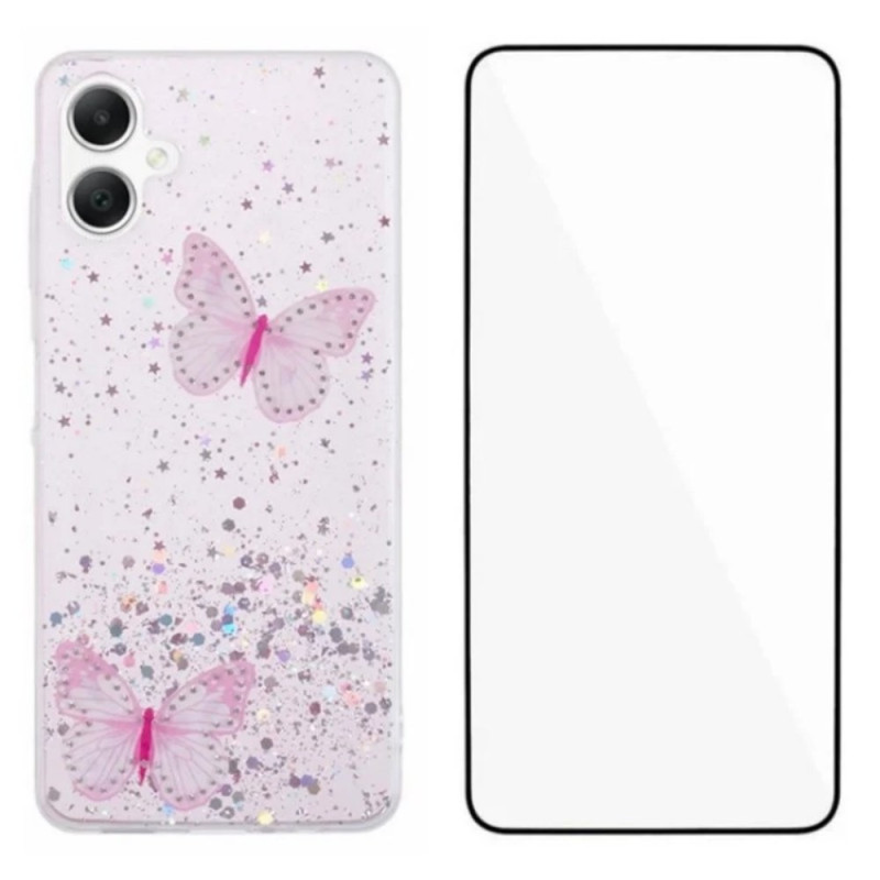 Samsung Galaxy A07 Glitter Hoesje met Screen Protector