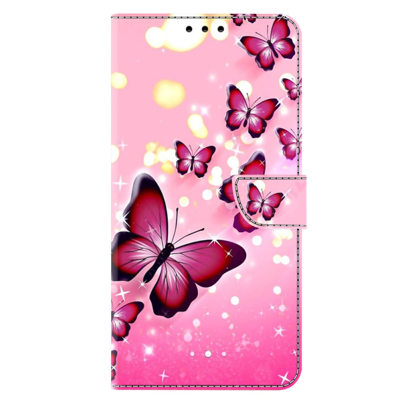 Samsung Galaxy A17 5G Roze Vlinder Hoesje
