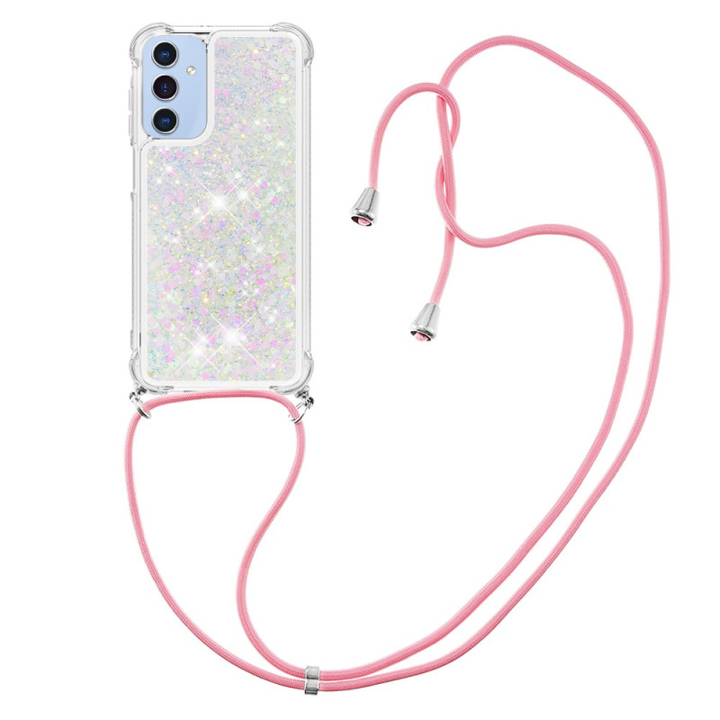 Samsung Galaxy A17 5G glitter koord hoesje
