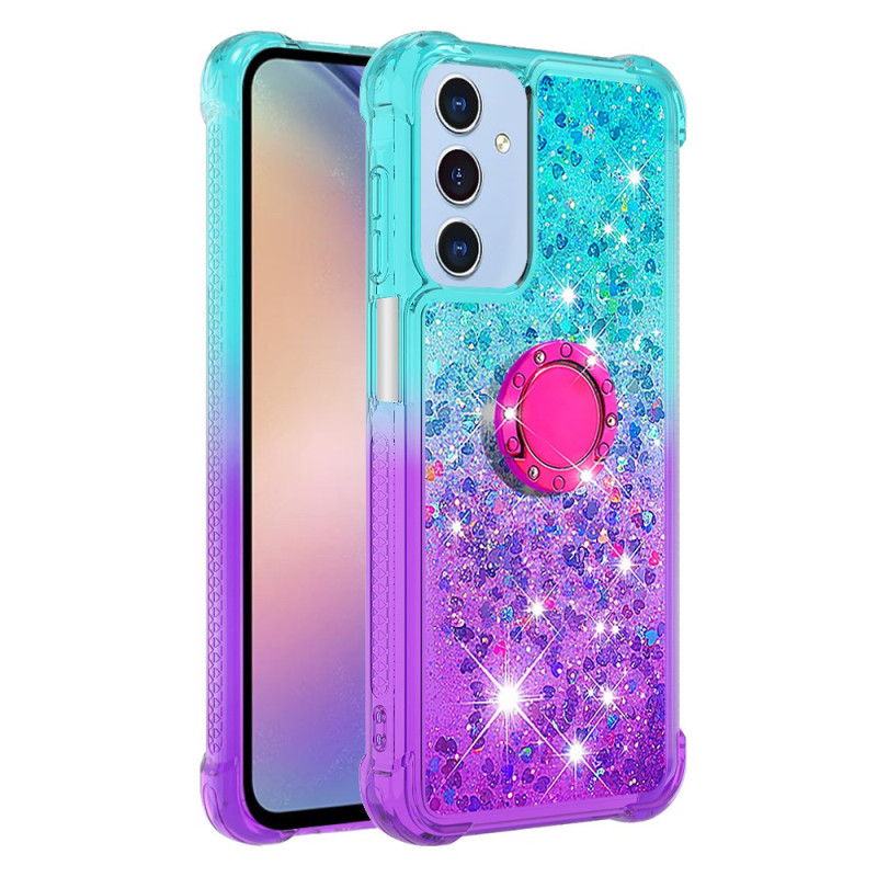 Hoesje Samsung Galaxy A17 5G Gradiënt Glitter Ring-Support